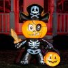 Halloween Inflatables * | Joiedomi 5Ft Halloween Inflatable Ghost Pumpkin Pirate Halloween Decorations