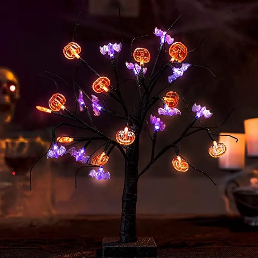 Halloween Indoor Decor * | Joiedomi Spooky Tree Pumpkin Decoration 4Ft Halloween Decorations