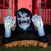 Halloween Inflatables * | Joiedomi 4Ft Halloween Inflatable Reaper Ground Breaker With Hands Halloween Decorations