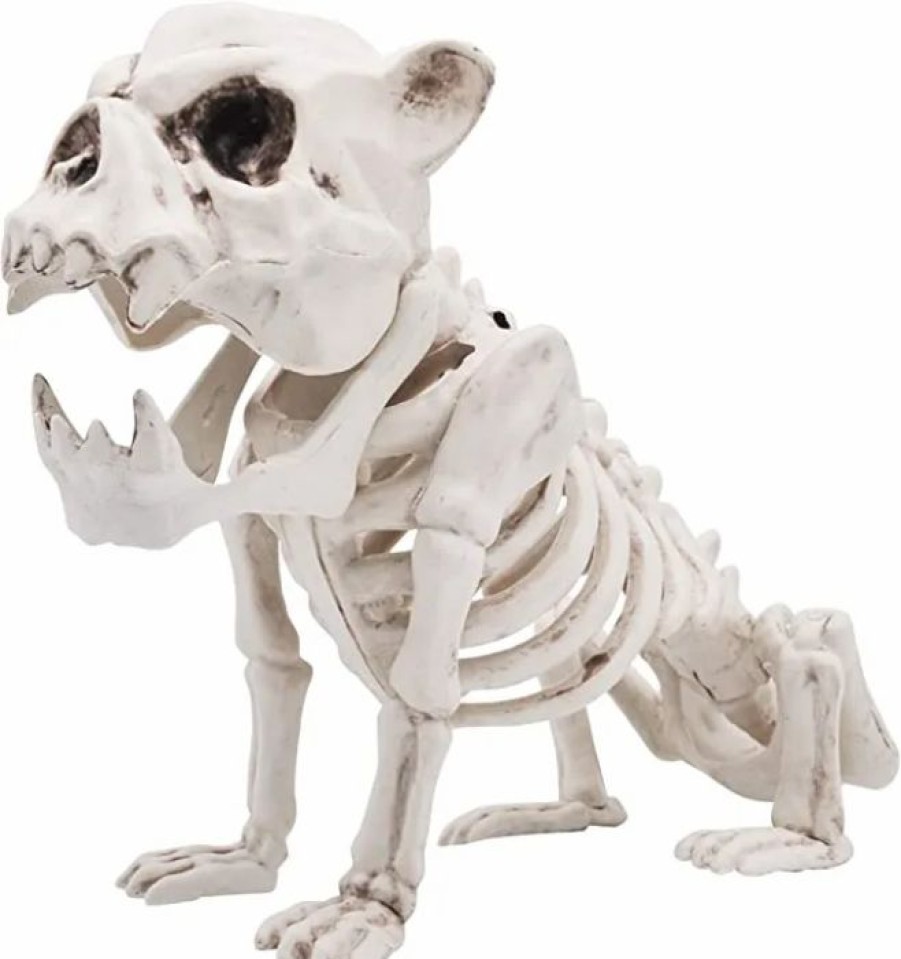 Spooky Scary Skeletons * | Joyin Puppy Skeleton Pose-N-Stay Halloween Decoration 11In Halloween Decorations