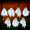 Hanging Decorations * | Joyin 7 Pcs White Ghost 19In Halloween Decorations