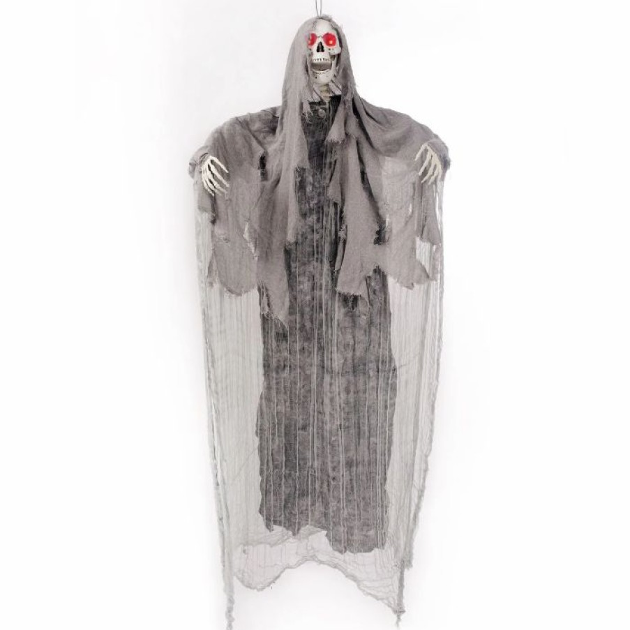 Hanging Decorations * | Joyin Hanging Light-Up Grim Reaper Halloween Decorations 67In