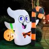 Halloween Inflatables * | Joiedomi 3.5Ft Tall Cute Ghost Inflatable Halloween Candy Cane Halloween Decorations