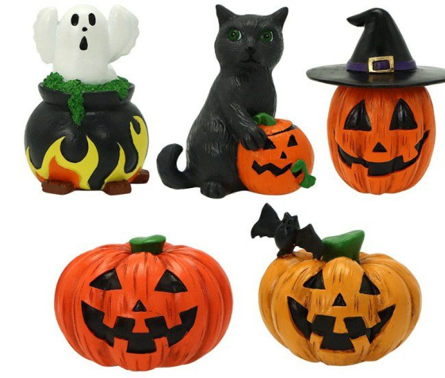 Halloween Indoor Decor * | Joyin 5Pcs Halloween Miniature Figurines Halloween Decorations