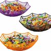 Halloween Outdoor Decor * | Joyin 3Pcs Large Spider Web Plastic Bowls Halloween Decorations