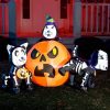 Halloween Inflatables * | Joiedomi 6Ft Halloween Skeleton Dog With Pumpkin Set Halloween Decorations