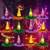 Halloween Lights * | Joyin 12Pcs Witch Hat String Lights Halloween Decorations