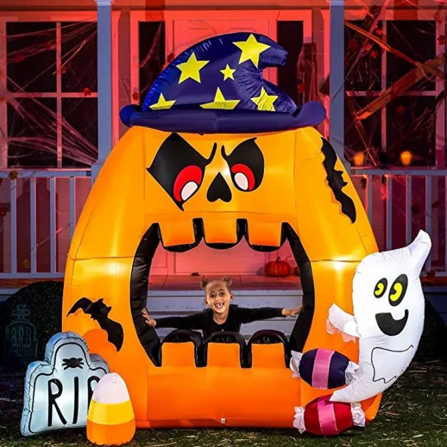 Halloween Inflatables * | Joiedomi 7Ft Halloween Photo Booth Blow-Up Inflatable Halloween Decorations