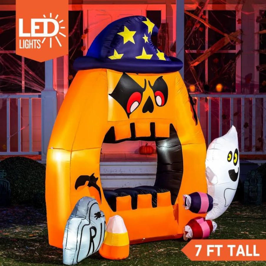 Halloween Inflatables * | Joiedomi 7Ft Halloween Photo Booth Blow-Up Inflatable Halloween Decorations