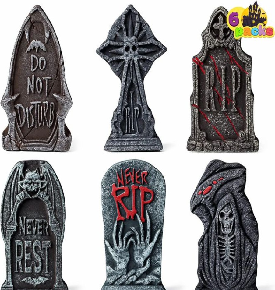 Halloween Outdoor Decor * | Joyin 6 Pcs Foam Tombstone (Do Not Disturb) Halloween Decorations