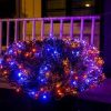 Halloween Lights * | Joiedomi 200 Led Black Wire Net Lights (Orange & Purple) Halloween Decorations