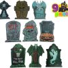 Halloween Outdoor Decor * | Joyin 9Pcs Halloween Tombstone Yard Decorations 17In Halloween Decorations