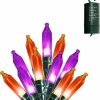 Halloween Lights * | Joiedomi 200-Count Orange & Purple Battery Operated Led String Lights 67.3Ft Halloween Decorations