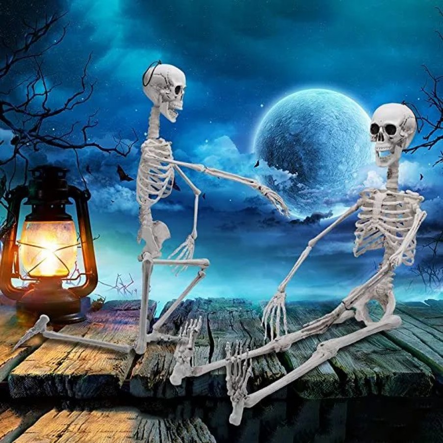 Spooky Scary Skeletons * | Joyin Posable Skeleton Halloween Decoration 36In Halloween Decorations