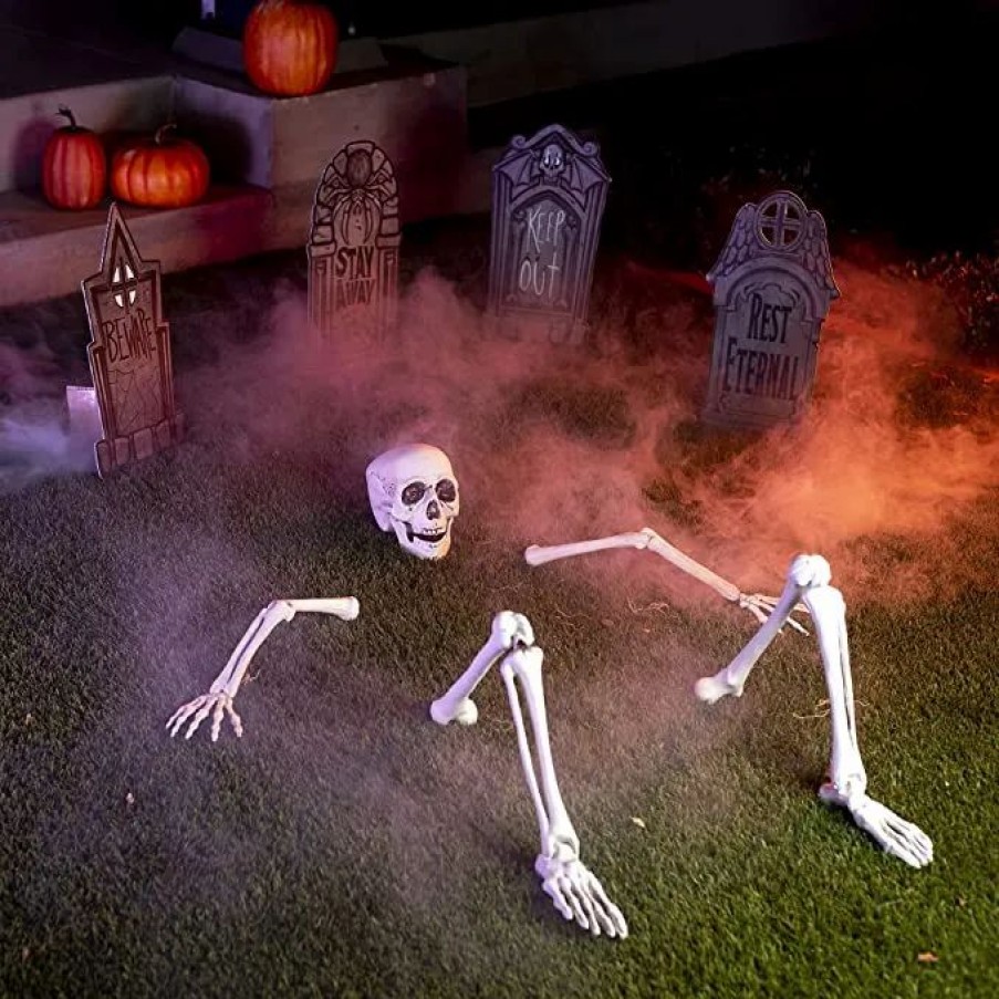 Halloween Outdoor Decor * | Joyin Life Size Light Up Skeleton For Outdoor Decoration Halloween Decorations