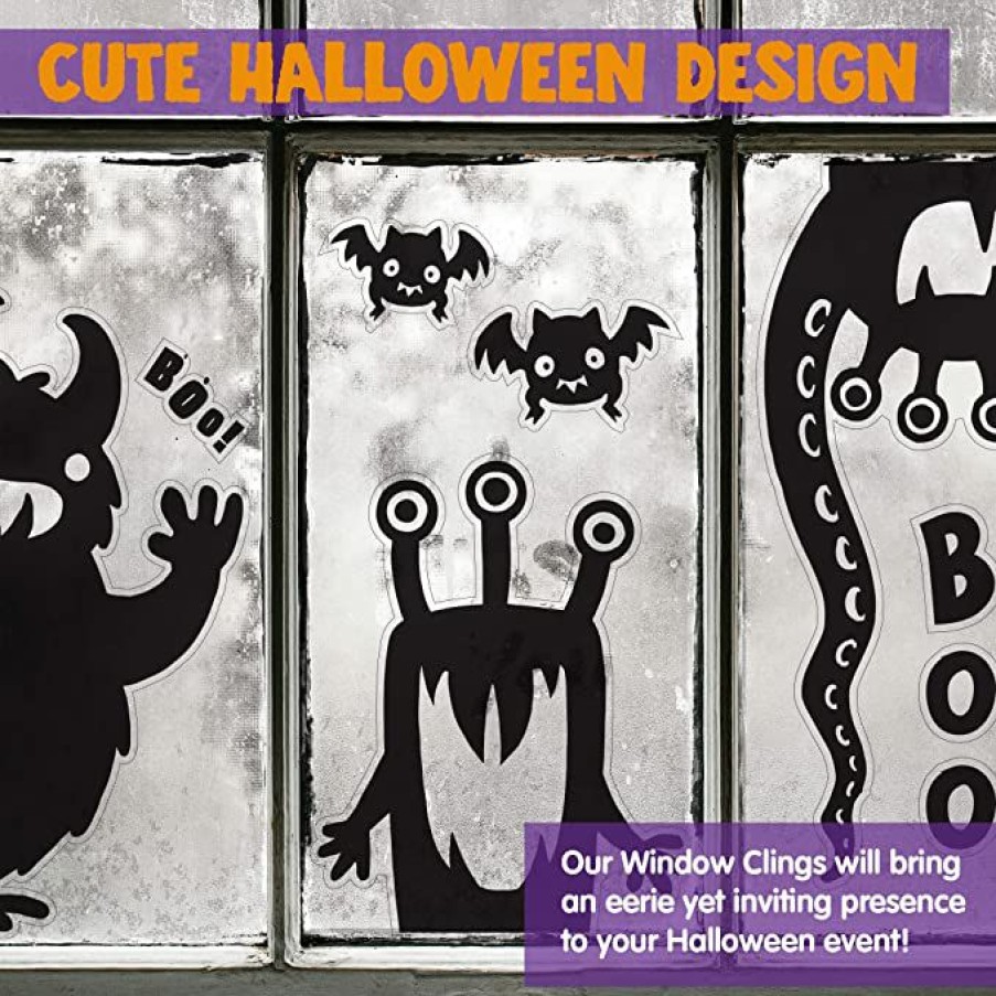 Halloween Indoor Decor * | Joyin Halloween Window Clings ( Monster) Halloween Decorations