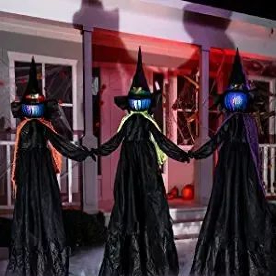 Halloween Outdoor Decor * | Joyin 3Pcs Witch Yard Stakes Halloween Decoration 48In Halloween Decorations