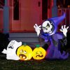 Halloween Inflatables * | Joiedomi 6Ft Halloween Inflatable Ghost Grim Reaper Halloween Decorations