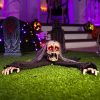 Halloween Outdoor Decor * | Joyin Animated Black Zombie Groundbreaker Halloween Decorations