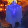 Hanging Decorations * | Joyin White Hanging Ghosts With Blue Led Light 47In Halloween Decorations