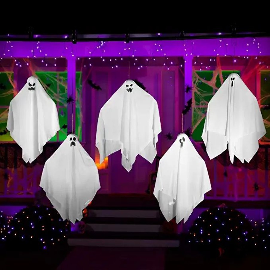 Hanging Decorations * | Joyin 5Pcs Halloween Hanging Ghosts Decoration 27.5In Halloween Decorations