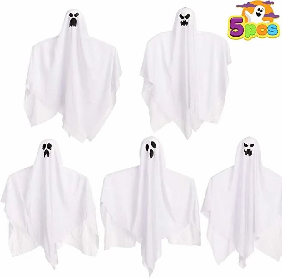 Hanging Decorations * | Joyin 5Pcs Halloween Hanging Ghosts Decoration 27.5In Halloween Decorations