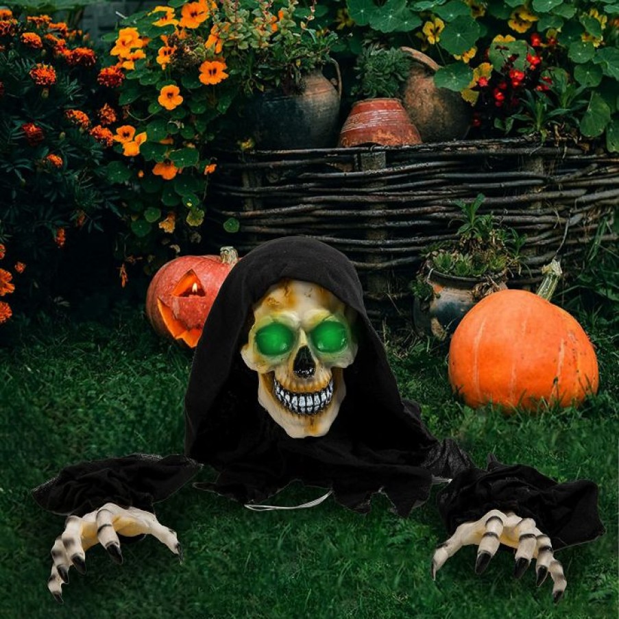 Halloween Outdoor Decor * | Joyin Halloween Grim Reaper Groundbreaker Decoration Halloween Decorations