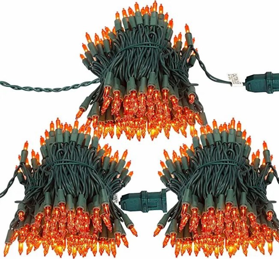 Halloween Lights * | Joiedomi 150 Count Waterproof Halloween String Lights 3 Sets 38.7Ft Halloween Decorations